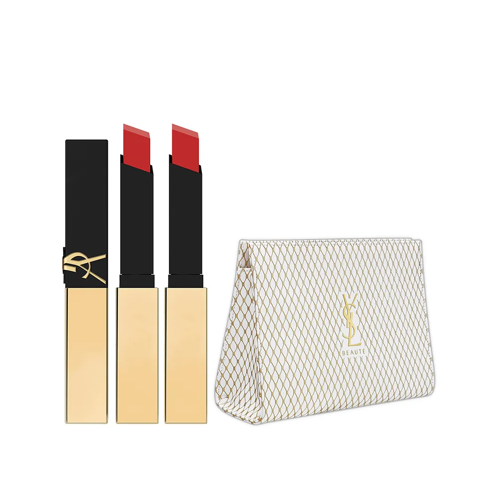 【YSL】官方直營 奢華煙管柔霧唇膏2入組(任選二款)
