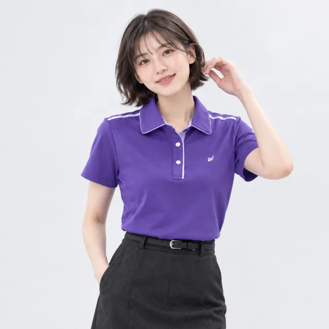 【遊遍天下】女款格紋抗UV防曬涼感吸濕排汗POLO衫  多色(M-5L大尺碼)