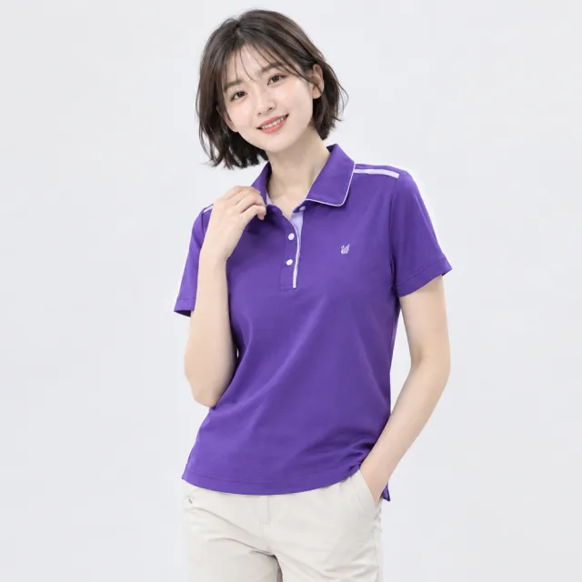 【遊遍天下】女款格紋抗UV防曬涼感吸濕排汗POLO衫 多色(M-5L大尺碼)