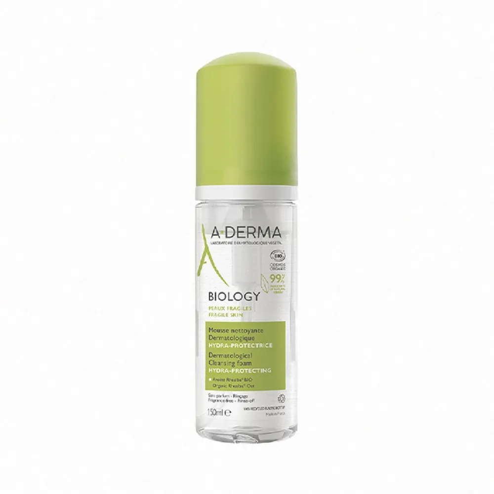 【A-DERMA 艾芙美】官方直營 新葉三效潔膚慕斯150ml(洗面乳)