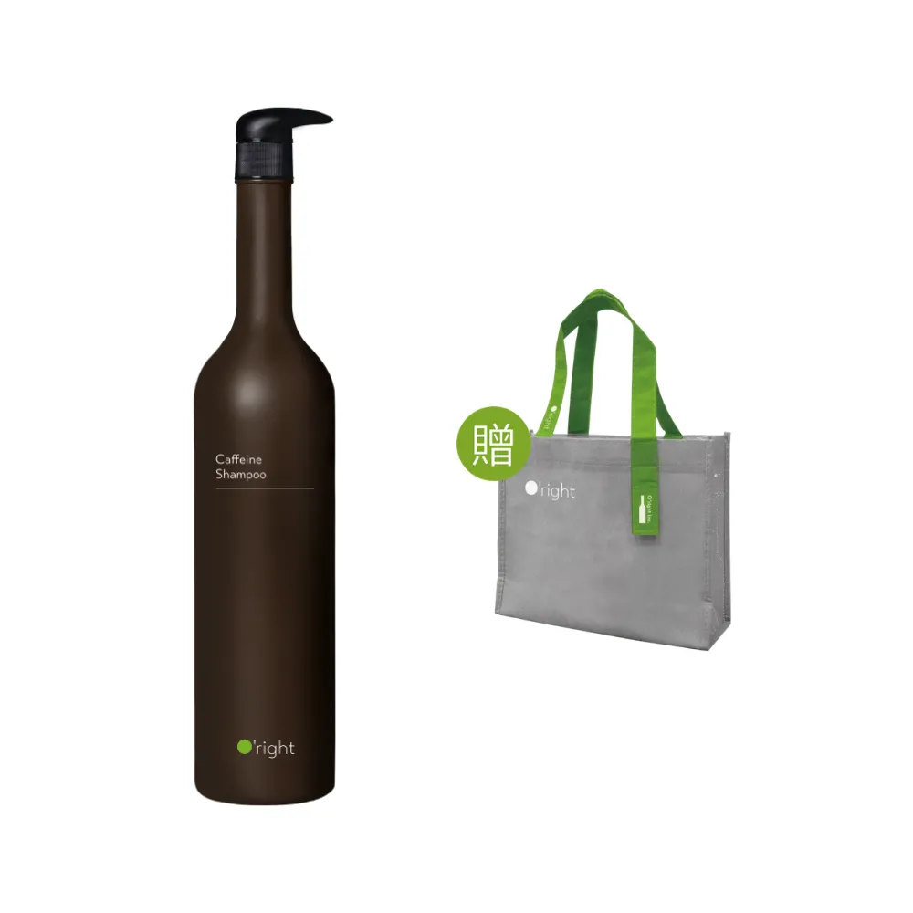 【O’right 歐萊德】咖啡因洗髮精1000ml(天然咖啡因萃取/養護頭皮/強韌髮根)
