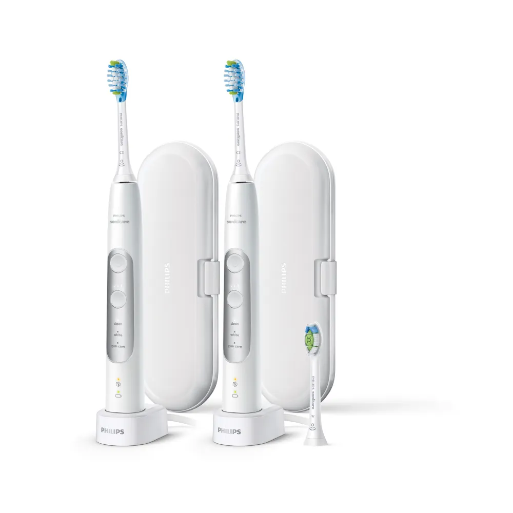 【Philips 飛利浦】HX7533/01 Sonicare智能護齦音波震動牙刷雙機組 (3種模式/鑽石刷頭/官方直營)