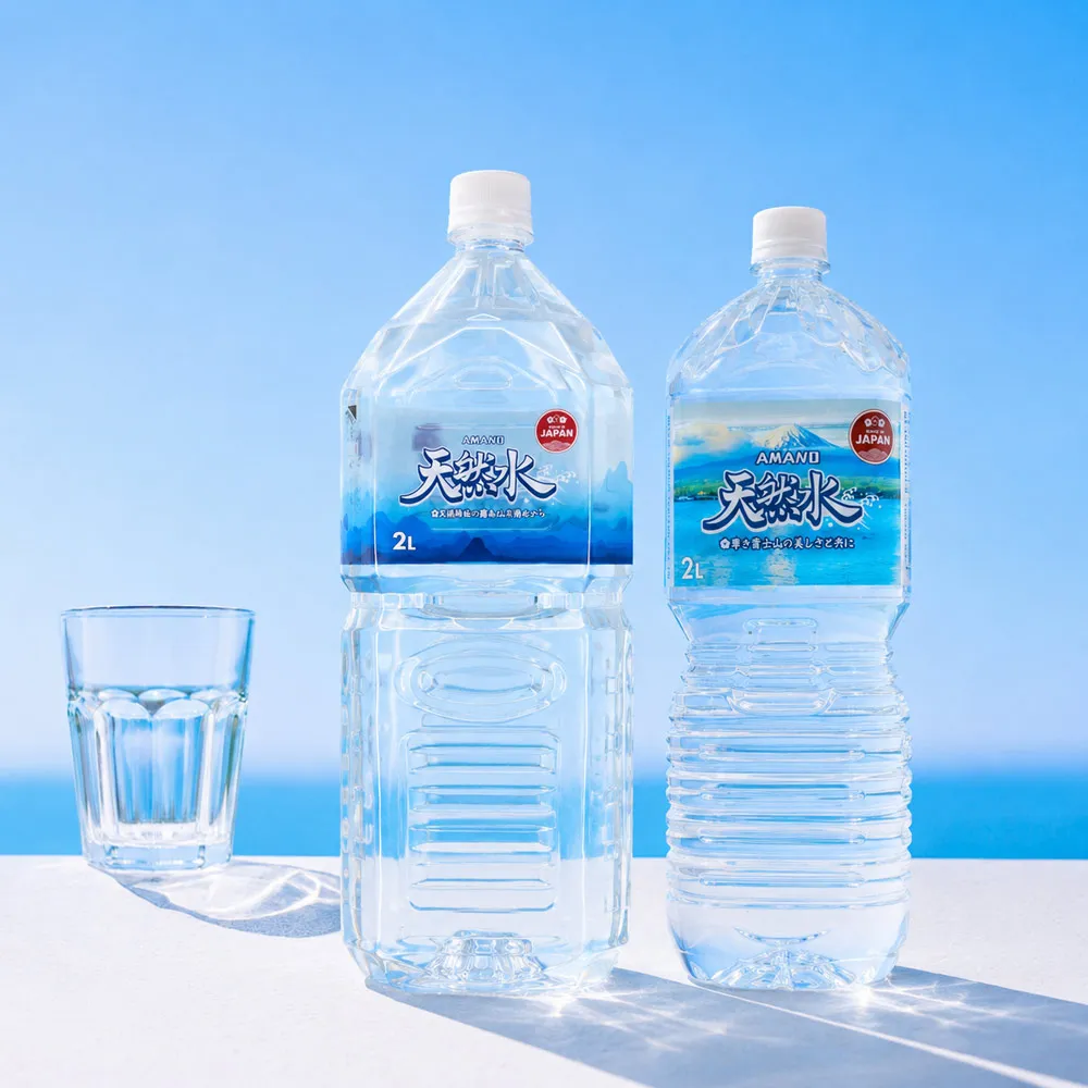 【AMANO】日本雙產地精選2箱組(經典富士山水1箱+頂級霧島火山水1箱 2000ml×6入/箱)