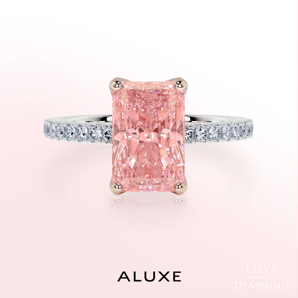 【ALUXE 亞立詩】IGI 1.04克拉 FVPVS1 18K金 粉紅鑽  求婚鑽戒 ROSE My Love 系列 RS3165(培育鑽石)