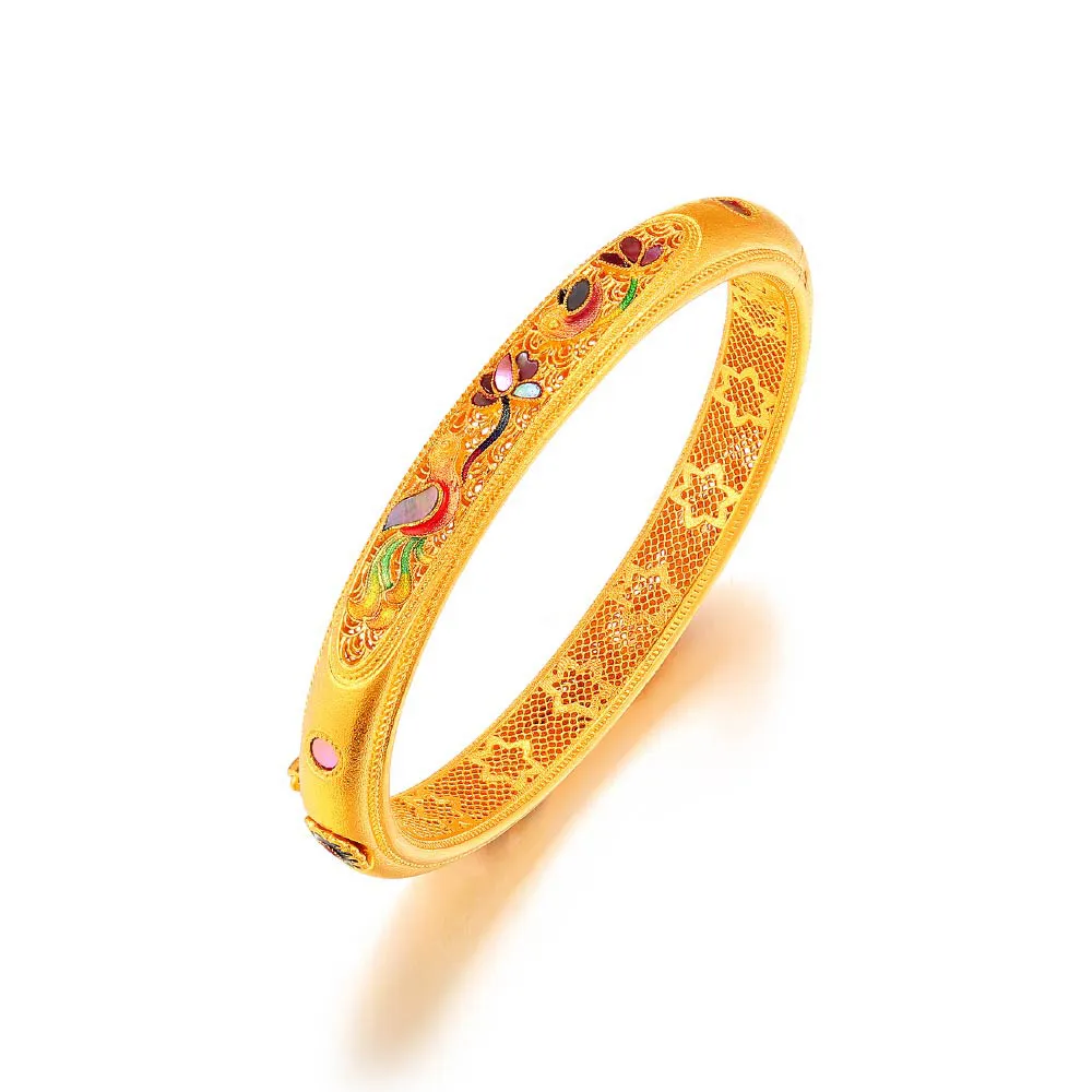 【良和時尚珠寶】黃金手環 瑞花手環(金重:9.61錢±0.01)