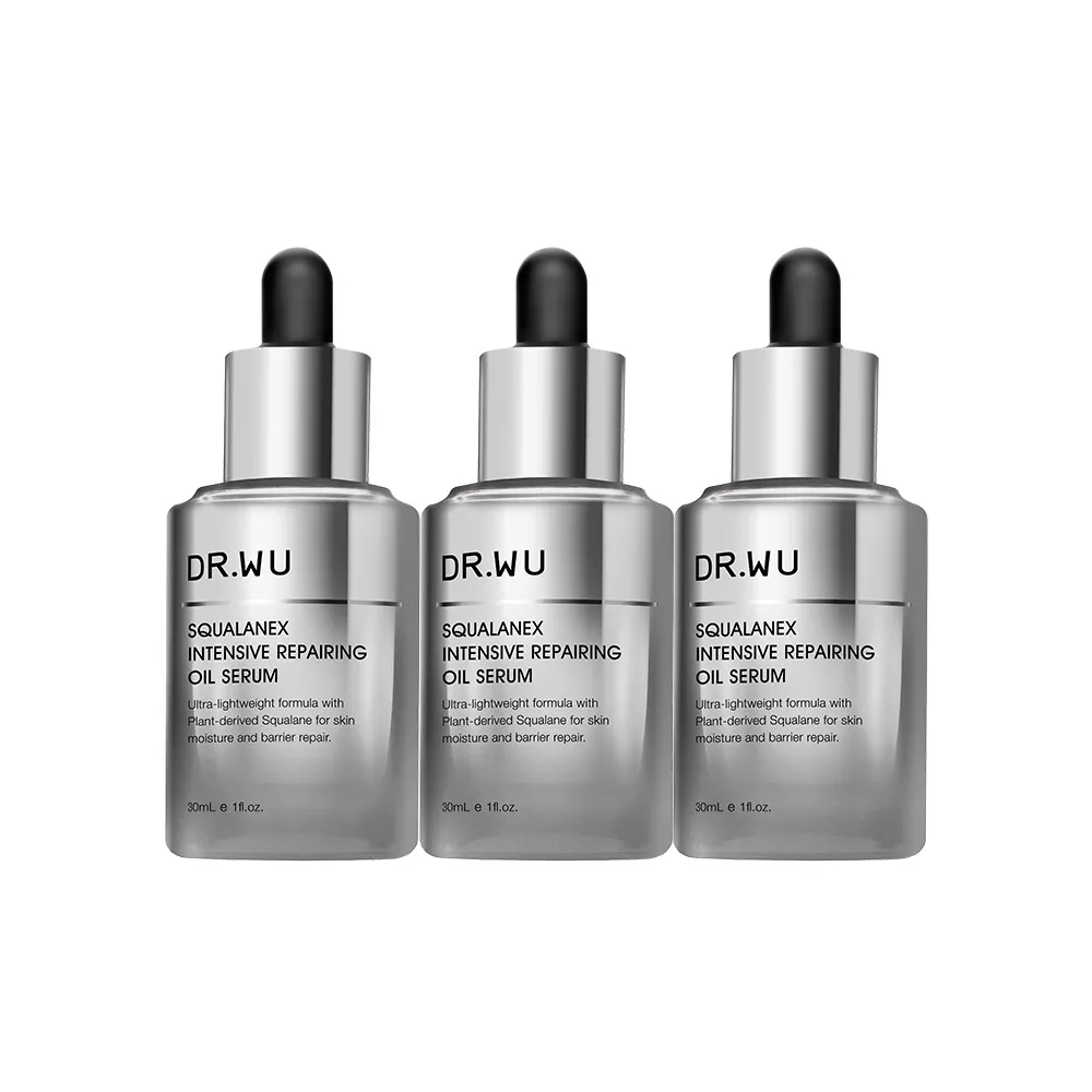 【DR.WU 達爾膚】角鯊潤澤修復精華油30ML(3入組)