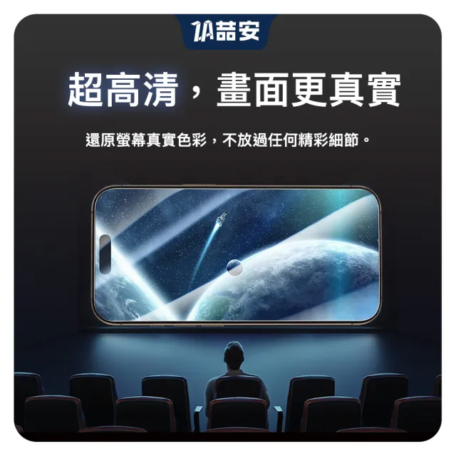 【ZA 喆安】AR抗反射高清鋼化玻璃螢幕手機保護貼膜i18/17/16/15 Duo/Pro/Pro Max 適用iPhone