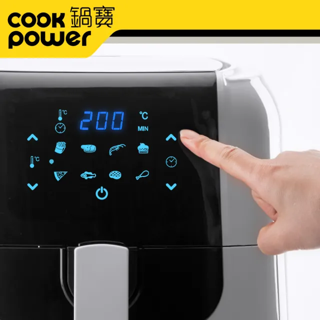 【CookPower 鍋寶】觸控健康減油氣炸鍋6L(AF-6071W)