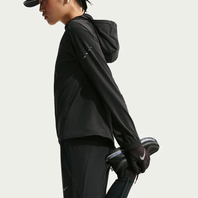 【NIKE 耐吉】外套 女 運動連帽外套 防潑水 AS W NK SWIFT RPL PKBL JKT 黑 HQ0651-010 (3S5072)