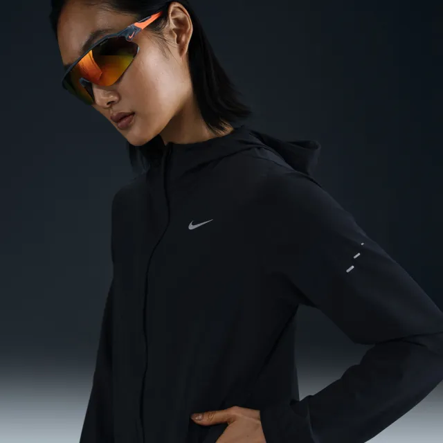 【NIKE 耐吉】外套 女 運動連帽外套 防潑水 AS W NK SWIFT RPL PKBL JKT 黑 HQ0651-010 (3S5072)
