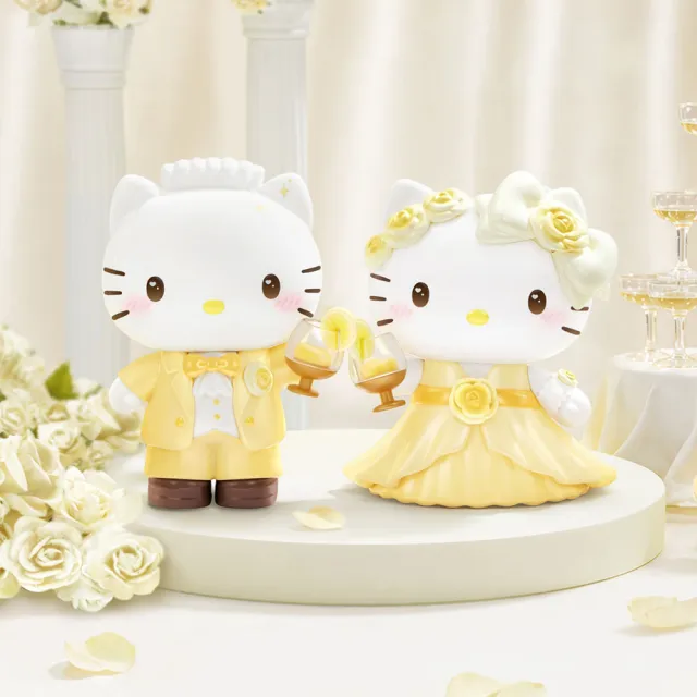 【YENDAR 研達】三麗鷗Hello Kitty&Dear Daniel世紀婚禮系列公仔盲盒[8入/中盒](浪漫婚禮)
