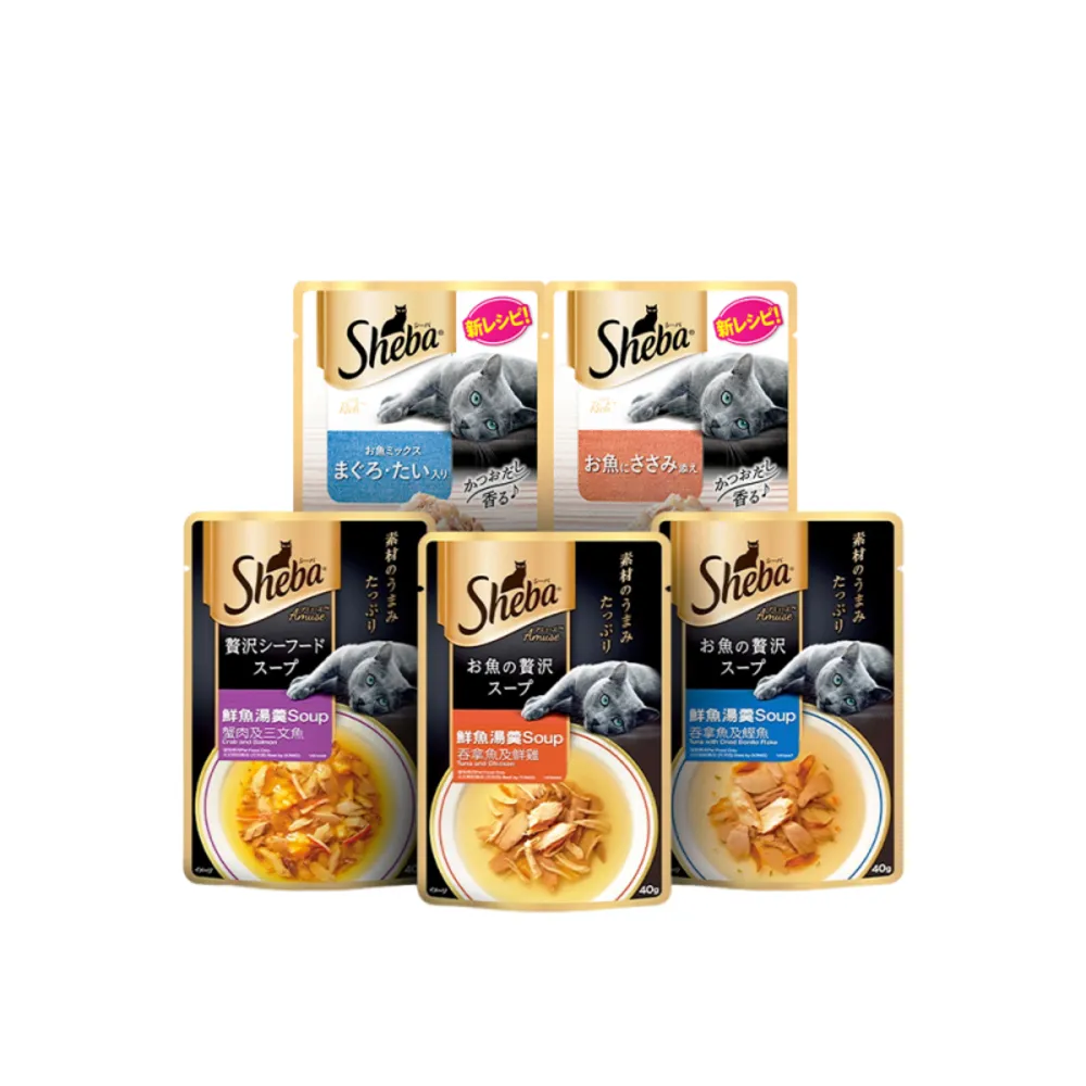 【Sheba】日式鮮饌包副食 35g*12入 寵物/貓罐頭/貓餐包