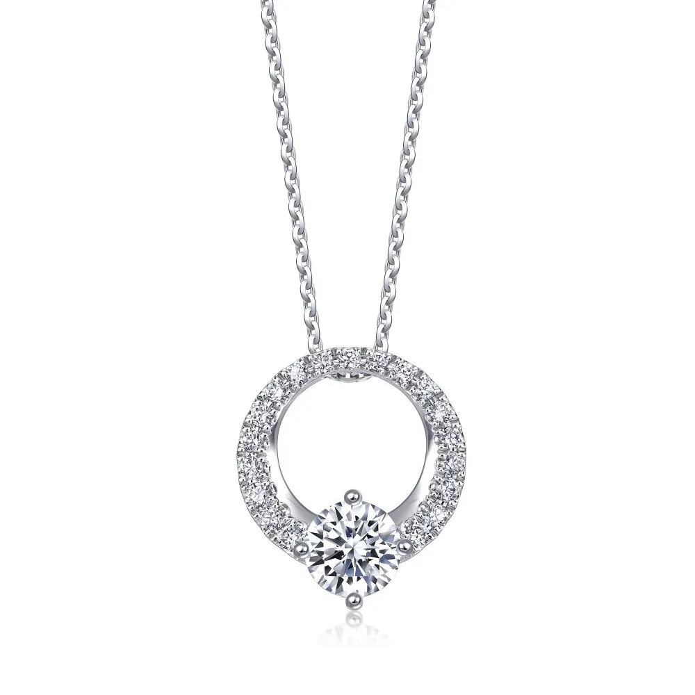 【點睛品】GIA 30分 鑽之頌 18K金鑽石項鍊