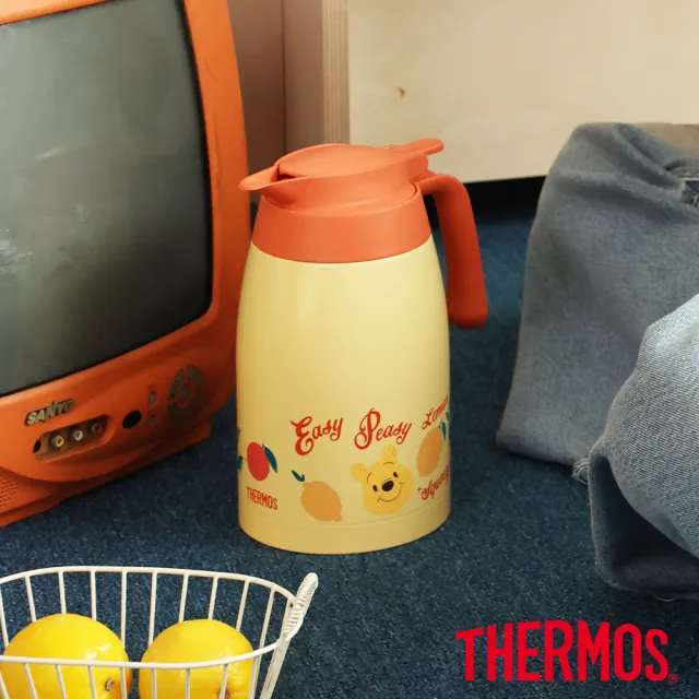 【THERMOS 膳魔師】小熊維尼100週年不鏽鋼真空保溫壼1500ml(TTB-1500WP-HDLM)