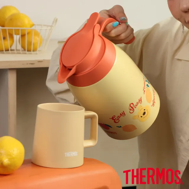 【THERMOS 膳魔師】小熊維尼100週年不鏽鋼真空保溫壼1500ml(TTB-1500WP-HDLM)