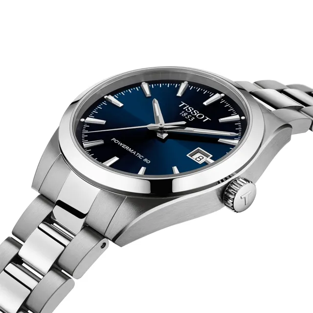 【TISSOT 天梭】紳士時尚80小時動力儲存機械錶-38mm 雙11 送禮(T1658071104100)