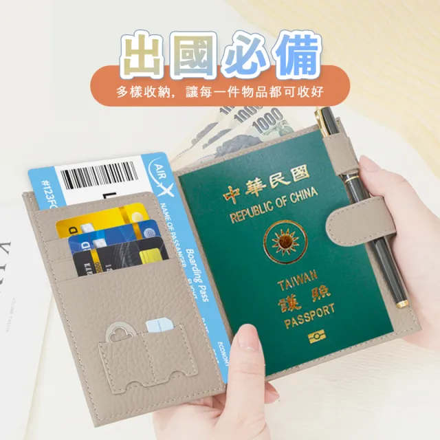 【BESTHOT】雙11 多功能RFID防盜刷隨身護照夾(護照套 護照包 證件包 收納包 機票夾 卡