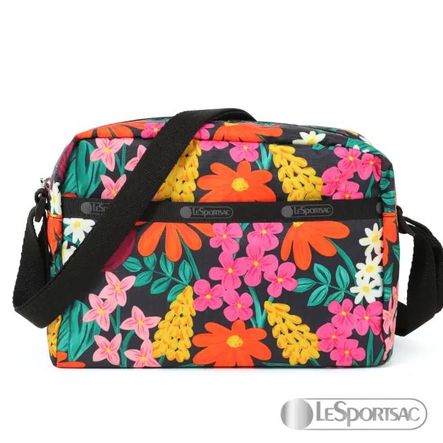 【Lesportsac】側背隨身包(繁花盛開)