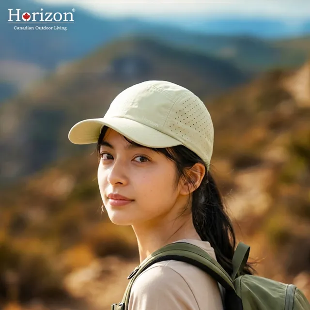 【Horizon 天際線】阿瓦隆羽量休閒棒球帽/大面積透氣孔通風涼爽/抗UV帽/防曬帽