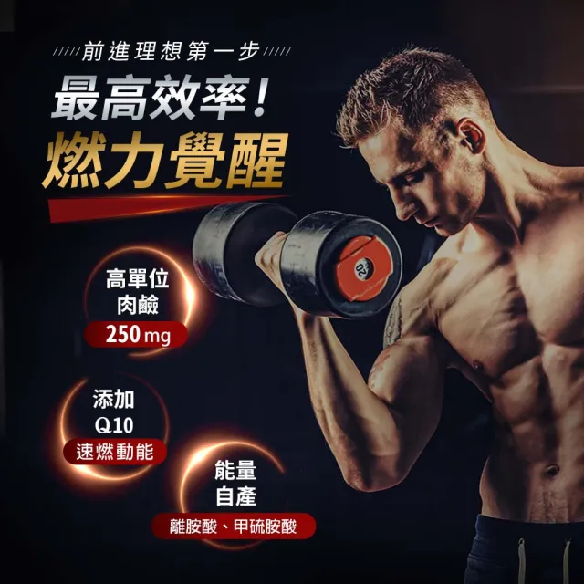 【UNIQMAN】卡尼丁_L-肉鹼 素食膠囊 3袋(30粒/袋)