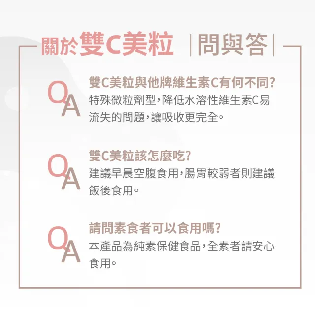 【寶齡富錦】雙C美粒 3入組-緩釋型維生素C (1入14包-高純度C/穀胱甘肽/微粒劑型)