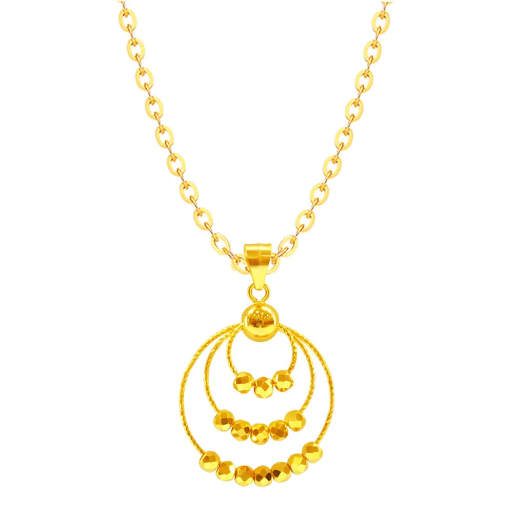 【迎鶴金品】黃金9999月之漣漪墜子(0.53錢)