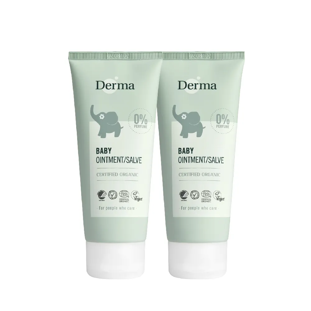 【Derma 丹麥德瑪】寶寶有機舒敏萬用膏 100ml*2入組(屁屁膏、舒緩各種肌膚不適、嘴角不適)