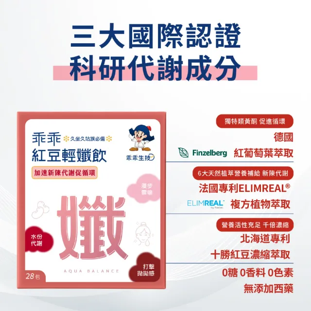 【乖乖生技】紅豆輕孅飲X1盒 (28包/盒) (打擊拋拋感)