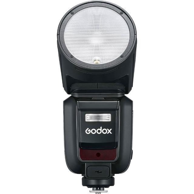 【Godox 神牛】V100 TTL 鋰電池圓燈頭閃光燈 (公司貨) 機頂閃光燈 中文顯示 彩色觸控螢幕 100W