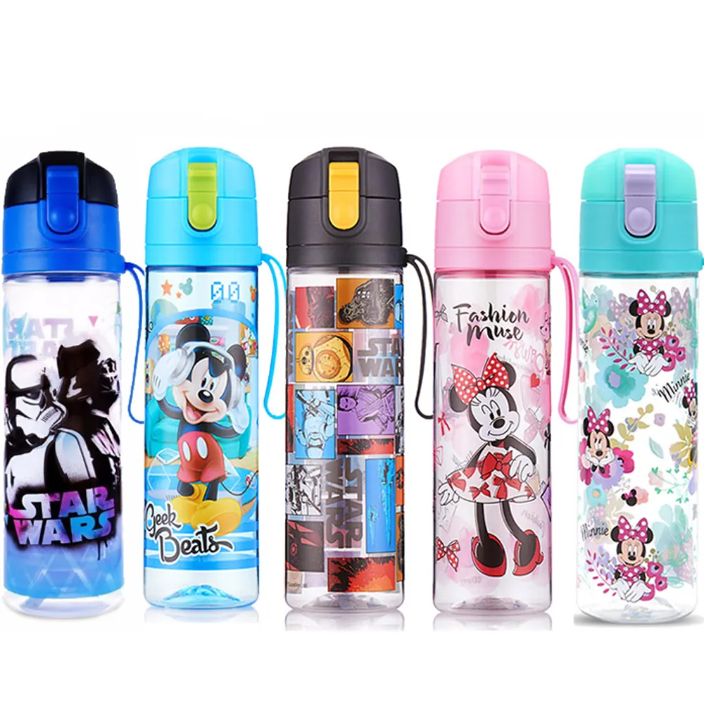 【優貝選】迪士尼米奇 米妮 星戰 密封水杯 兒童水壺 直飲水壺 500ML(平輸品)