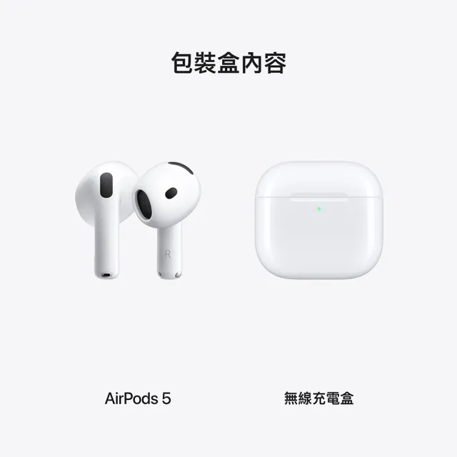 20W充電器組【Apple】AirPods 5 配備無線充電盒