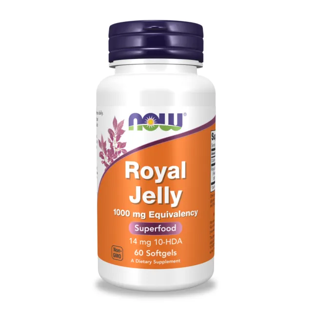【NOW Foods】蜂王乳濃縮膠囊(60顆)