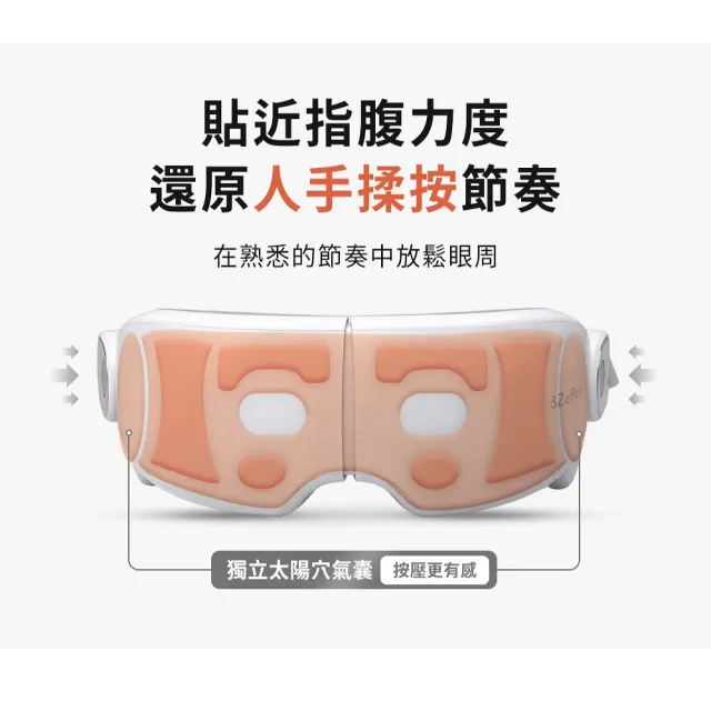 【3ZeBra 三隻斑馬】BoneWave 骨傳導｜太陽穴氣囊按摩眼罩(熱敷眼罩 眼部按摩 眼部按摩器 雙11 1111)