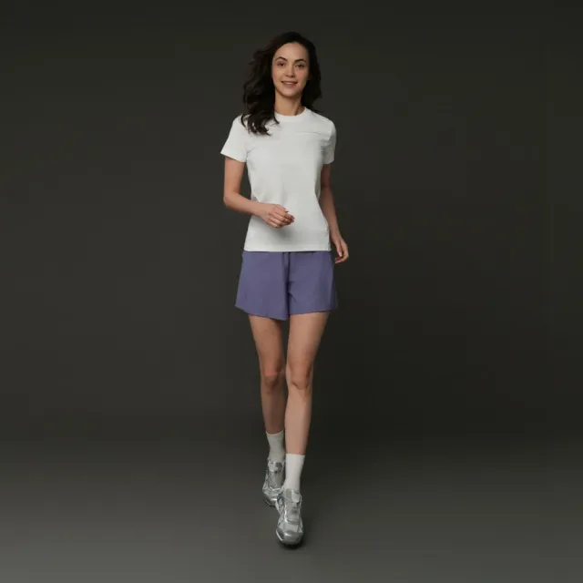 【GIORDANO 佐丹奴】女裝涼感抗UV高彈力運動短褲(多色任選)