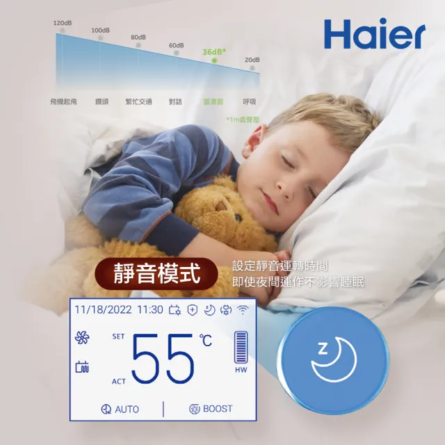 【Haier 海爾】250L R290變頻熱泵熱水器 M7系列(HP250M7-F9(UK) 不含安裝)