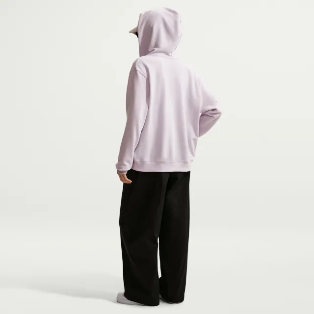 【NIKE 耐吉】連帽外套 女 寬鬆 毛圈布 AS W NK STDO FLC LW STD FZ HDY 粉 IM8115-583