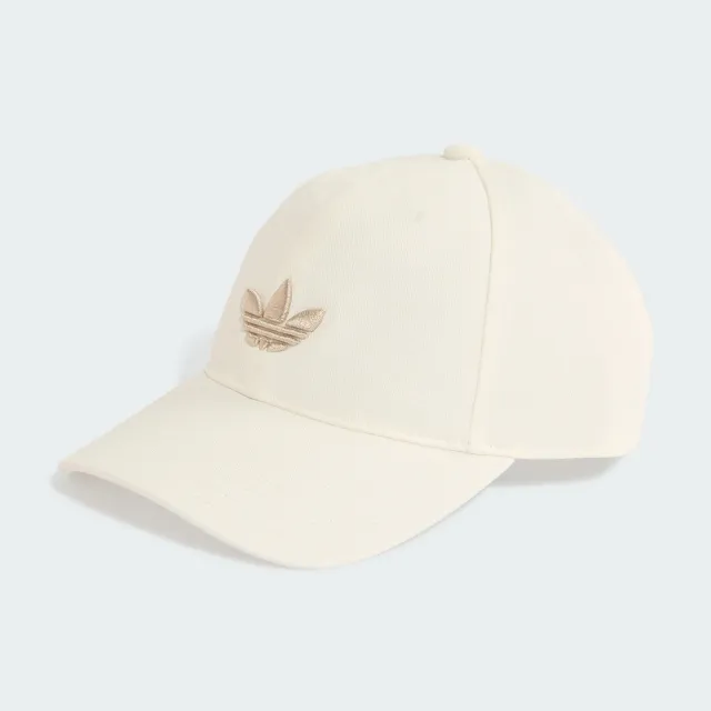 【adidas 愛迪達】帽子 運動帽 棒球帽 遮陽帽 BASEBALL CAP AC 米白 KR1657(3906)