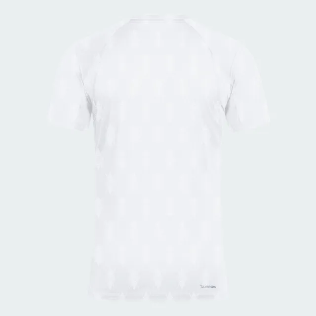 【adidas 愛迪達】短袖上衣 男 訓練 慢跑 吸濕排汗 亞規 CLUB GRAPH TEE 白 KS8271
