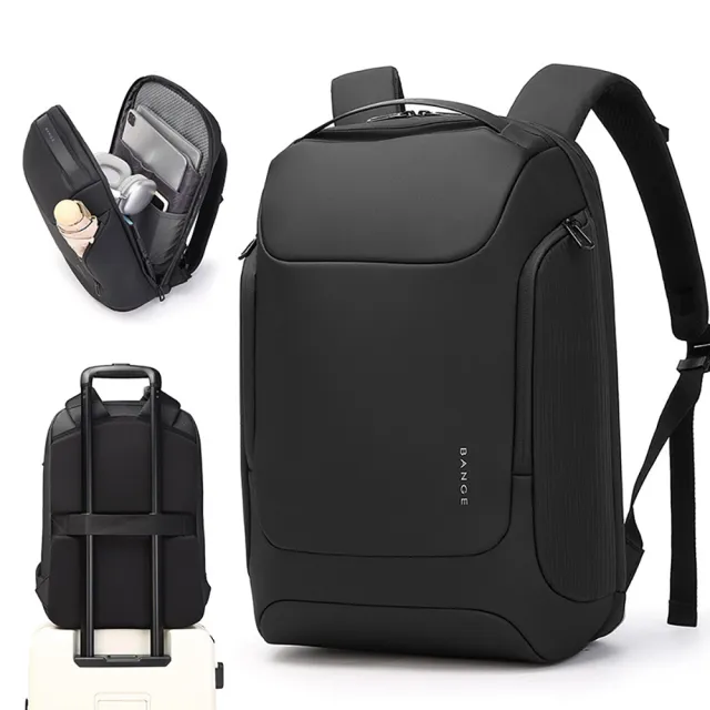 【leaper】雙11 城市通勤系列高機能多分層15.6吋筆電防水雙肩後背包(電腦後背包)