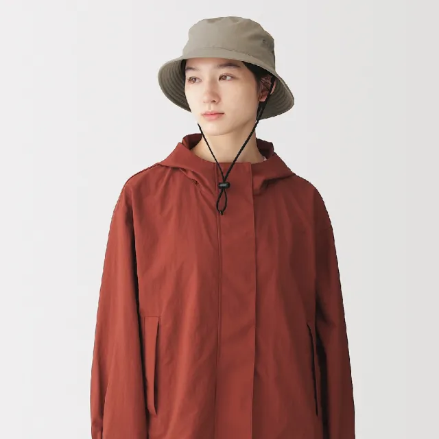 【MUJI 無印良品】撥水加工漁夫帽(墨灰/黑色/米色/煙燻粉)56.5-59cm