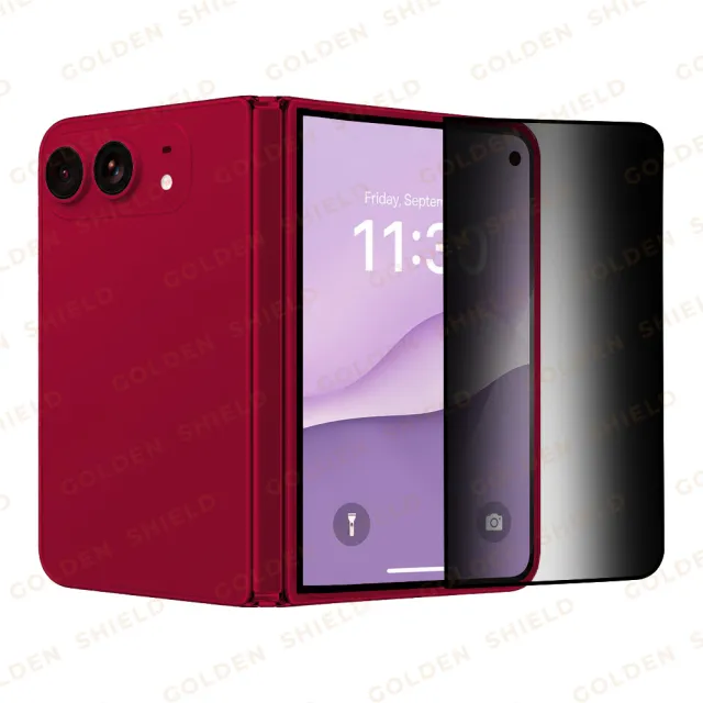 【GOLDEN SHIELD】防窺滿版玻璃貼 保護貼適用iPhone Duo 摺疊機保護貼 18 fold i18 蘋果摺疊機