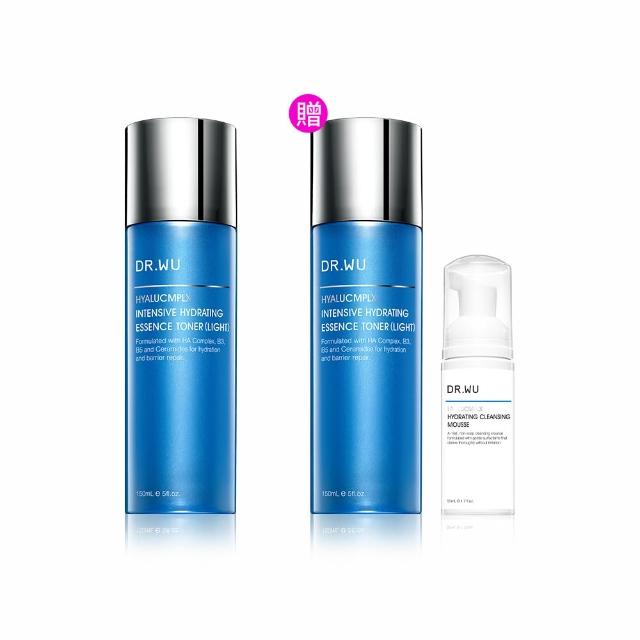 【DR.WU 達爾膚】玻尿酸保濕精華化妝水150ML(清爽型 2入組)