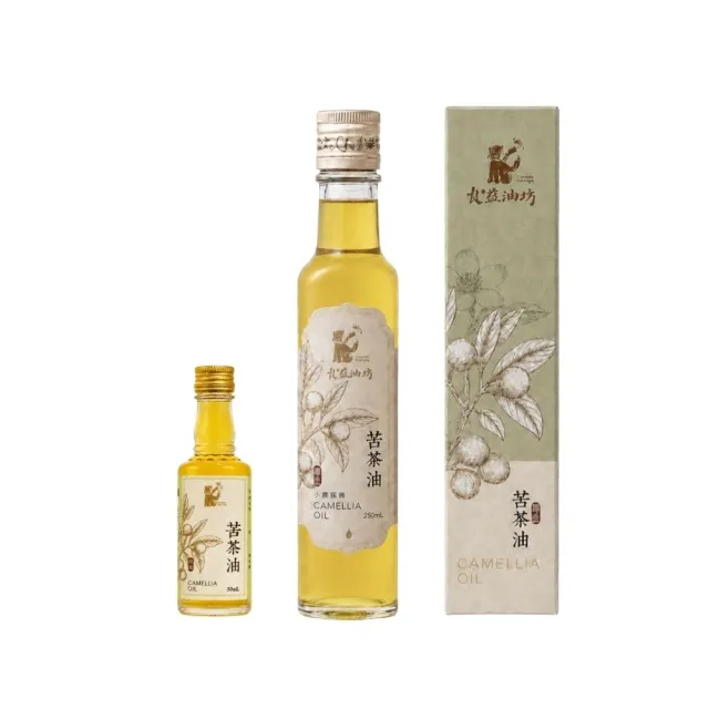 【良益油坊】100%小果苦茶油250 mL+50 mL