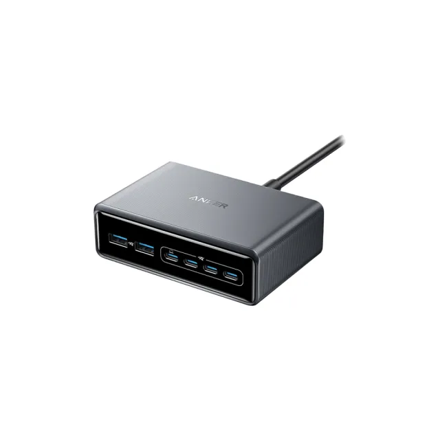 【Anker】官方授權直營 A2683 Prime 桌面充電器 六孔 GaN 200W 氮化鎵(4C2A/可充手機/平板/筆電/Switch)