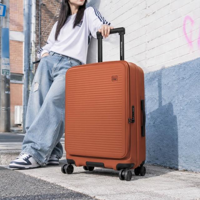 【American Explorer 美國探險家】25/29/30吋 上掀行李箱 CF62/CF8 前開式 可擴充 PC材質 雙排輪 旅行箱