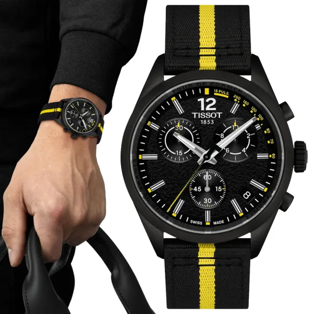 【TISSOT 天梭】PR100系列 環法特別版 時尚計時腕錶 錶 週年慶 雙11 (T1504173705700)