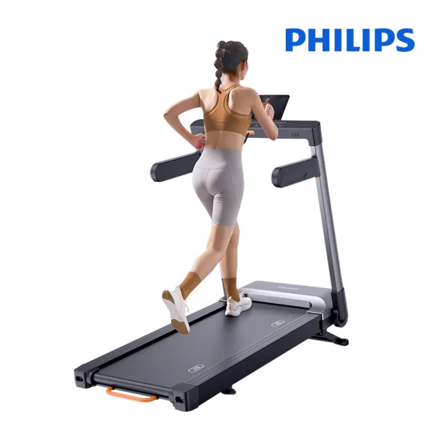 【Philips 飛利浦】FIT3105T 飛利浦緩震跑步機-小黑貂(一鍵折疊/無刷馬達/寬大跑台/登山機)