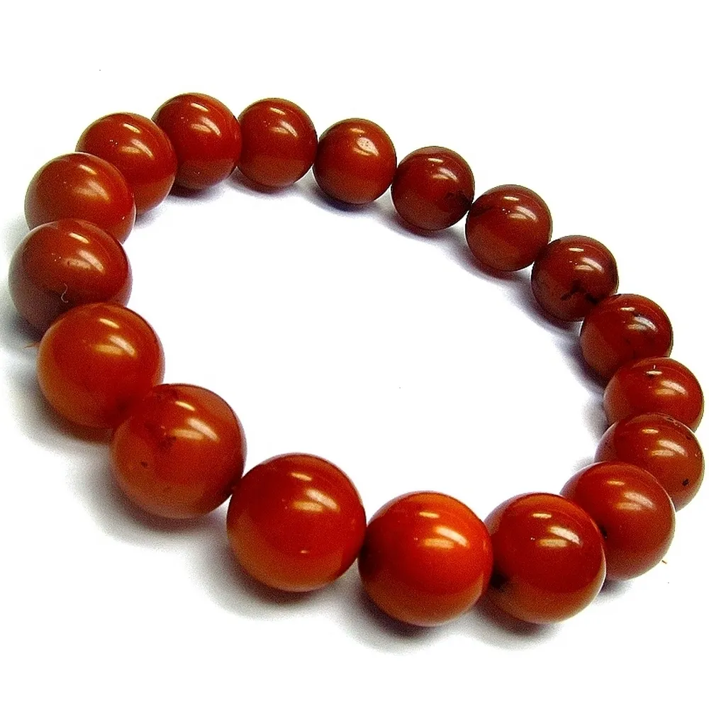 【小樂珠寶】高檔雞油紅老紅蜜蠟9-9.5mm琥珀蜜蠟手珠手鍊TT94(老紅蜜蠟專賣店 品質保證)
