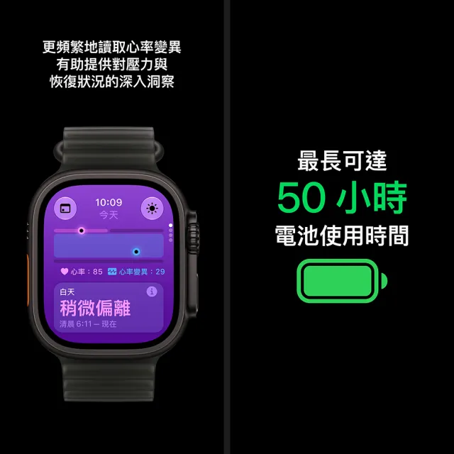 【Apple】Apple Watch Ultra 4 GPS+Cellular 49mm(鈦金屬錶殼搭配越野錶環)