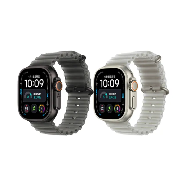 三合一充電座組【Apple】Apple Watch Ultra 4 GPS+Cellular 49mm(鈦金屬錶殼搭配海洋錶環)